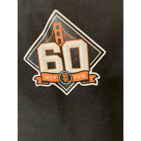 San Francisco Giants 60th Anniversary Backpack See's Candies Black Grey Orange - Picture 2 of 9